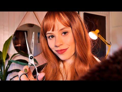 ASMR Você Recebe Corte e Pintura de CABELO no SALÃO & SPA mais RELAXANTE da REGIÃO