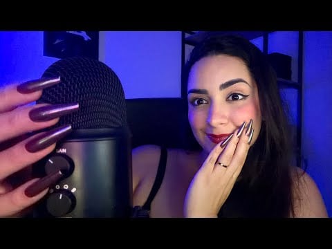ASMR AGRESSIVO para DORMIR RÁPIDO ⚡ (Unhas no Microfone, Sons de Boca & Muito Tapping)