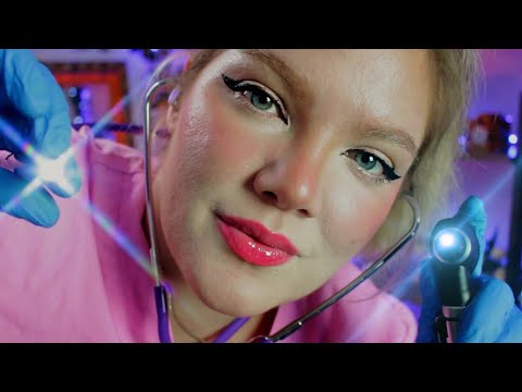 ASMR Night Nurse Stormie Home Visit | Full Medical Checkup (CNE, Eye Exam, Ears, ENT)