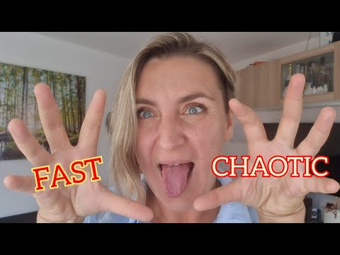 ASMR Fast Aggressive Mouth Sounds + Spit Painting #asmr