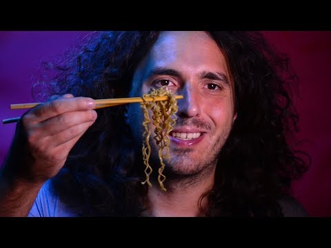 ASMR Ramen Review Green Noodle Yakisoba 먹방