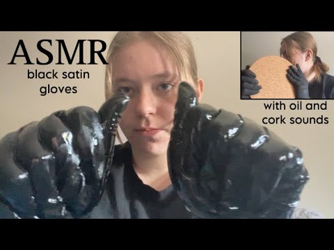 ASMR latex sounds (cork, oil and more with some chatting)