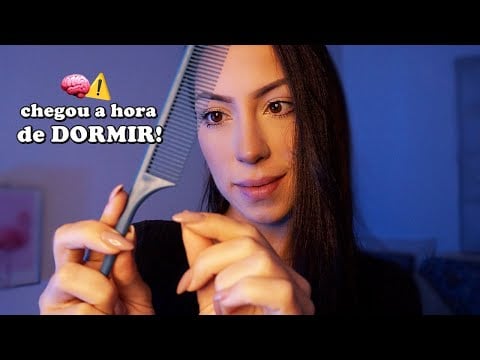 ASMR mexendo no seu cabelo até você dormir (atenção pessoal, sussurros, pente, spray) 💤