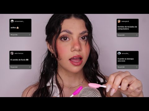 ASMR haciendo sus sonidos cosquillosos favoritos | Dámaris ASMR♡