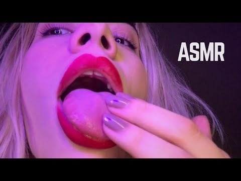 ASMR Spit Painting Makeup Intense Lens Licking + Mouth Sounds | Up Close Roleplay Personal Attention
