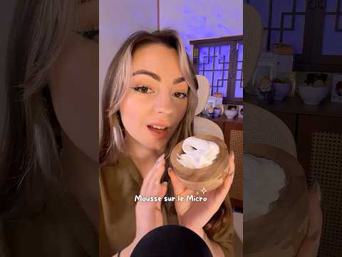 Mousse sur le micro 🎤 #asmr #relax #triggersforsleep