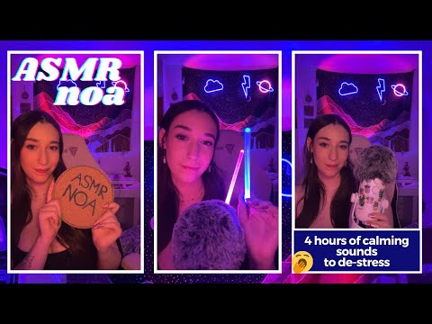 Tingly sounds, personal attention, makeup | 4+ HOURS of ASMR to ease you into sleep 💕| live #284