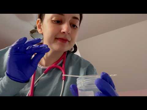 ASMR| Going To The Urgent Care-Physical Examination For A UTI!