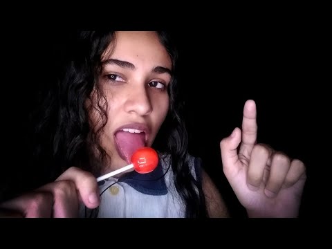 ASMR | SPIT PAINTING COM O POP ON YOUR FACE + MOUTH SOUNDS 💦🤤🍭
