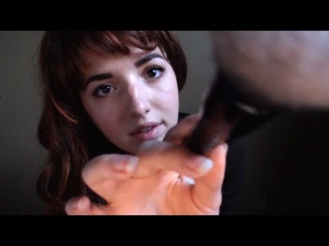 ASMR Slow Face Brushing [no talking/dense brush sounds/personal attention]