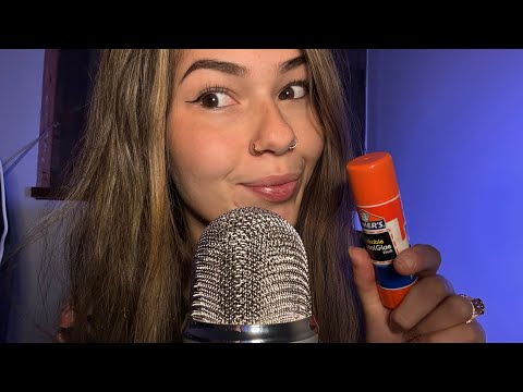 ASMR GLUE STICK ON THE MIC🎙️ (Very Intense Sticky Sounds)