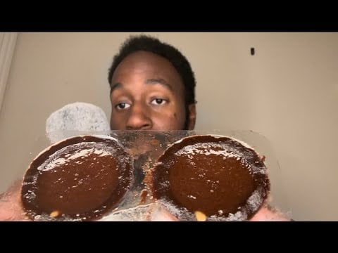 ASMR Eating CHOCOLATE PEANUT BUTTER CUPS That Are Actually Healthy🍫