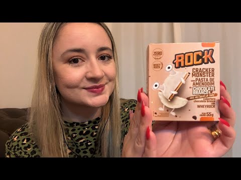 ASMR: PROVANDO COOKIE FIT DE CHOCOLATE BRANCO