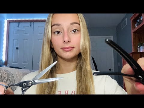 ASMR | barbershop haircut + beard trim 💈✂️