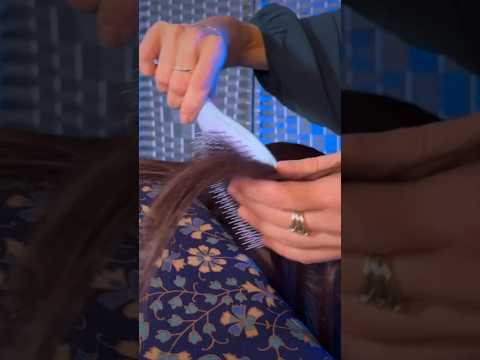 ASMR BRUSHING HAIR #asmrbrushing #brushingasmr #brushinghair #asmrshorts #shortsasmr