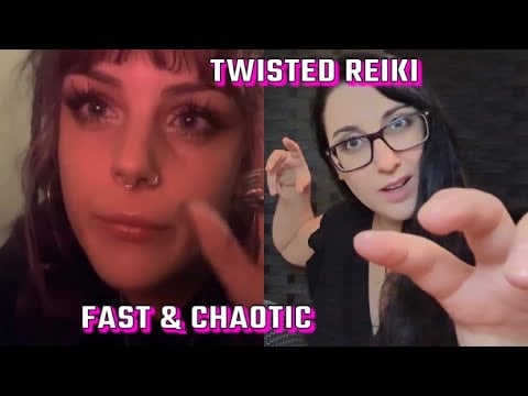 💤 FAST & CHAOTIC ASMR: Eating your negative energy and twisted reiki collab with @asmralysaa!🪄💤
