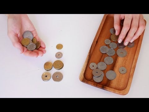 Coin sorting ASMR [No talking]
