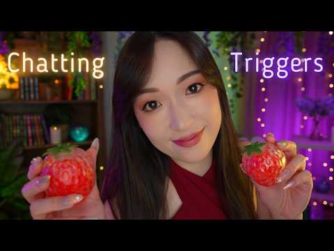 ASMR 1H Chatting Triggers 🍓 Updates, annonce, nouveau trigger et papotages 🪴