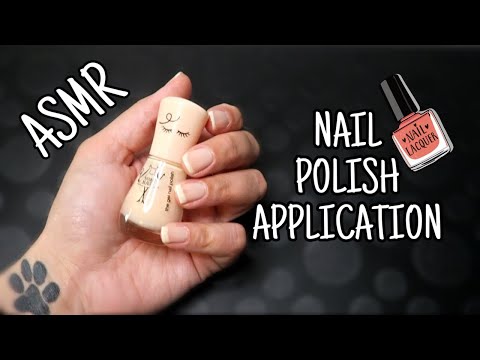 ASMR ita | NAIL POLISH APPLICATIONS + WHISPERING! applicazione  smalto 💅