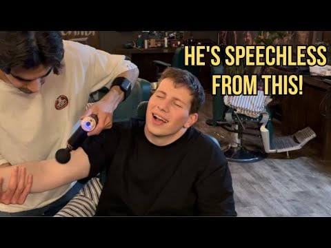 ASMR Personal Attention for Men: Ultimate Barber Shop Massage with Massage Gun & Head Rubs