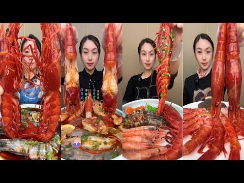 🦐🎥 Massive Seafood Feast ASMR | Boiled Spicy Lobster & King Crab | Eating Sounds Show