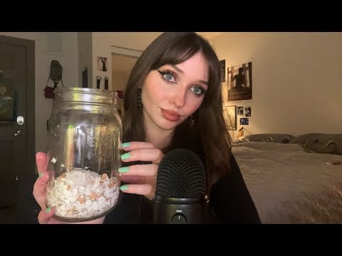 ASMR Tingly Egg Shell Crushing + Glass Tapping