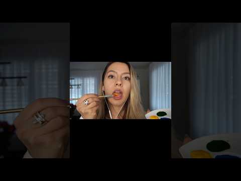Spit painting you with edible paint🎨 full video coming out soon👀