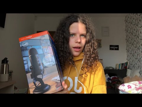 [ASMR] opening my blue yeti microphone 🎙
