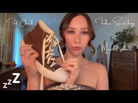 Dakota b ASMR Fit Check Compilation | Fabric Scratching, Jeans, Shoes, Earrings, Mouth Sounds