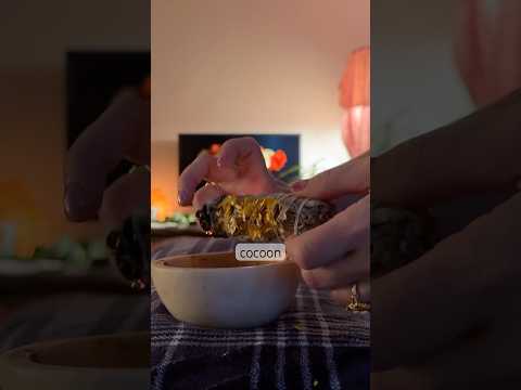 Nourishing Smoke Cleanse #oddlysatisfying #relax #asmrvideos #reiki