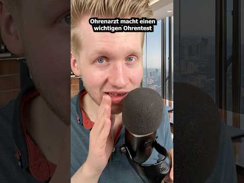 Ohrenarzt macht einen wichtigen Ohrentest! #asmr