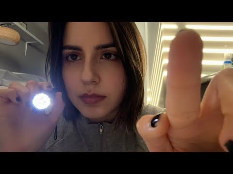 asmr eye tests on you (lots of lights)
