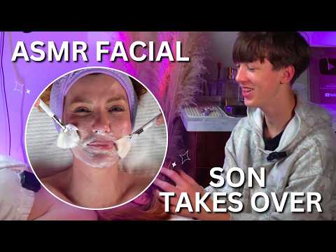 I Let My Son Give Me an ASMR Facial (Disaster?)#asmr