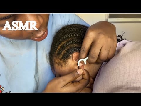 ASMR✨DENTAL FLOSSING YOUR DIRTY EARS WHILE YOU FALL ASLEEP