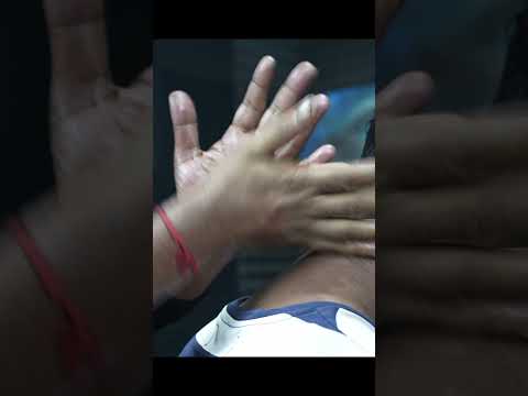 15 sec Satisfying ASMR Massage With Neck Crack #shorts #asmr #massage