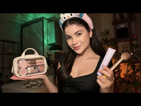 ASMR ME MAQUIANDO | Sons de maquiagem para dar sono 😴