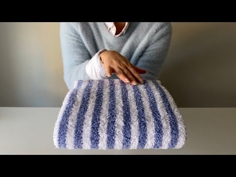 Relaxing towel folding tutorial ASMR (soft spoken) 