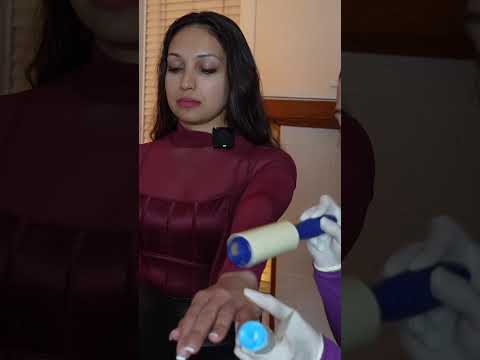 Asmr lint roller - TSA pat down #asmr #fastasmr #asmrsounds #asmrvideo #satisfying #oddlysatisfying
