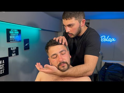 Perfect sleep and relaxation ASMR barber massage