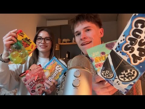 ASMR with Mom trying tingle candy