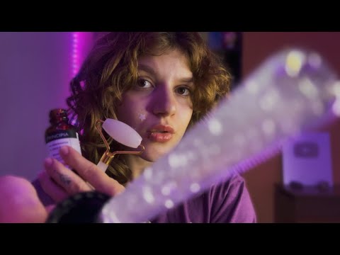 ASMR PARA QUEM TEVE UM DIA DIFÍCIL ✨Skin care, massagem facial, atenção pessoal, etc
