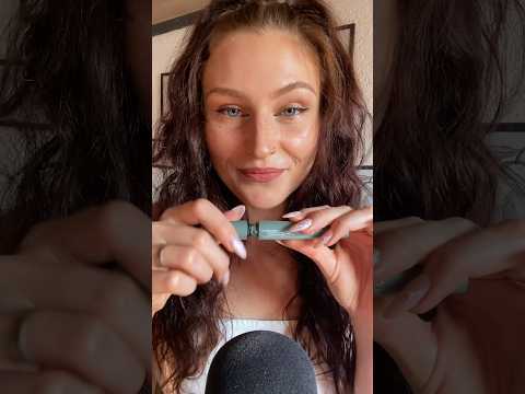 ASMR makeup but with layered sounds🤍 #tinglewithme #asmrmakeup #layeredsounds #personalattention