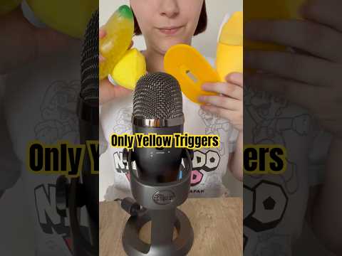 Only Yellow Triggers 🟡 #asmr #triggersforsleep #relax #triggertime #fastasmr #tingles