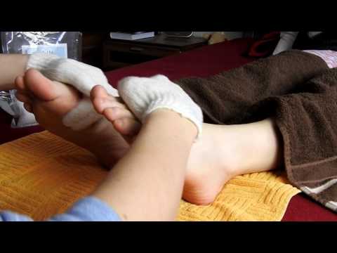 Feet scratching, massaging, salt, part 1*ASMR