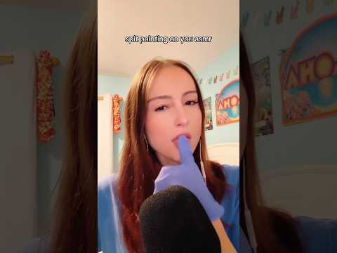 asmr painting on you #asmr #asmrspitpainting #mouthsounds
