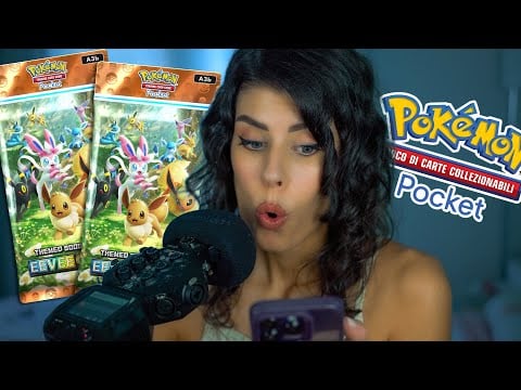 ASMR 💌 È L'ORA dello SBUSTO • POKÉMON POCKET "Il bosco di Eevee" (Whispering)