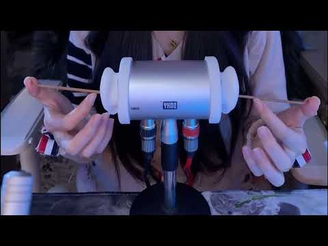 Sleep Now ASMR | 3HR Deep Ear Cleaning with Goose Feather & Big Cotton Swabs (No Talking)