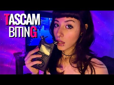 ASMR ☆ Mic Biting e Hand Movements com o tascam