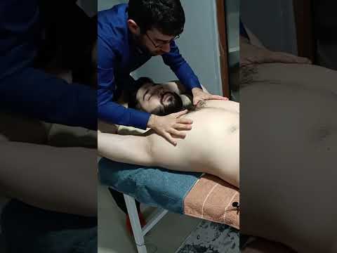 ASMR RELAXING CHEST,ARM,HAND AND ABDOMINAL MASSAGE THERAPY  #asmr #massage #relax #relaxing #shorts