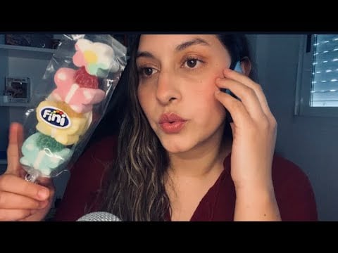 ASMR ✨ TE CUENTO EL CHISME DE TRINI P2 + MARSHMALOW 🍡‼️ súper relajante y divertido !!